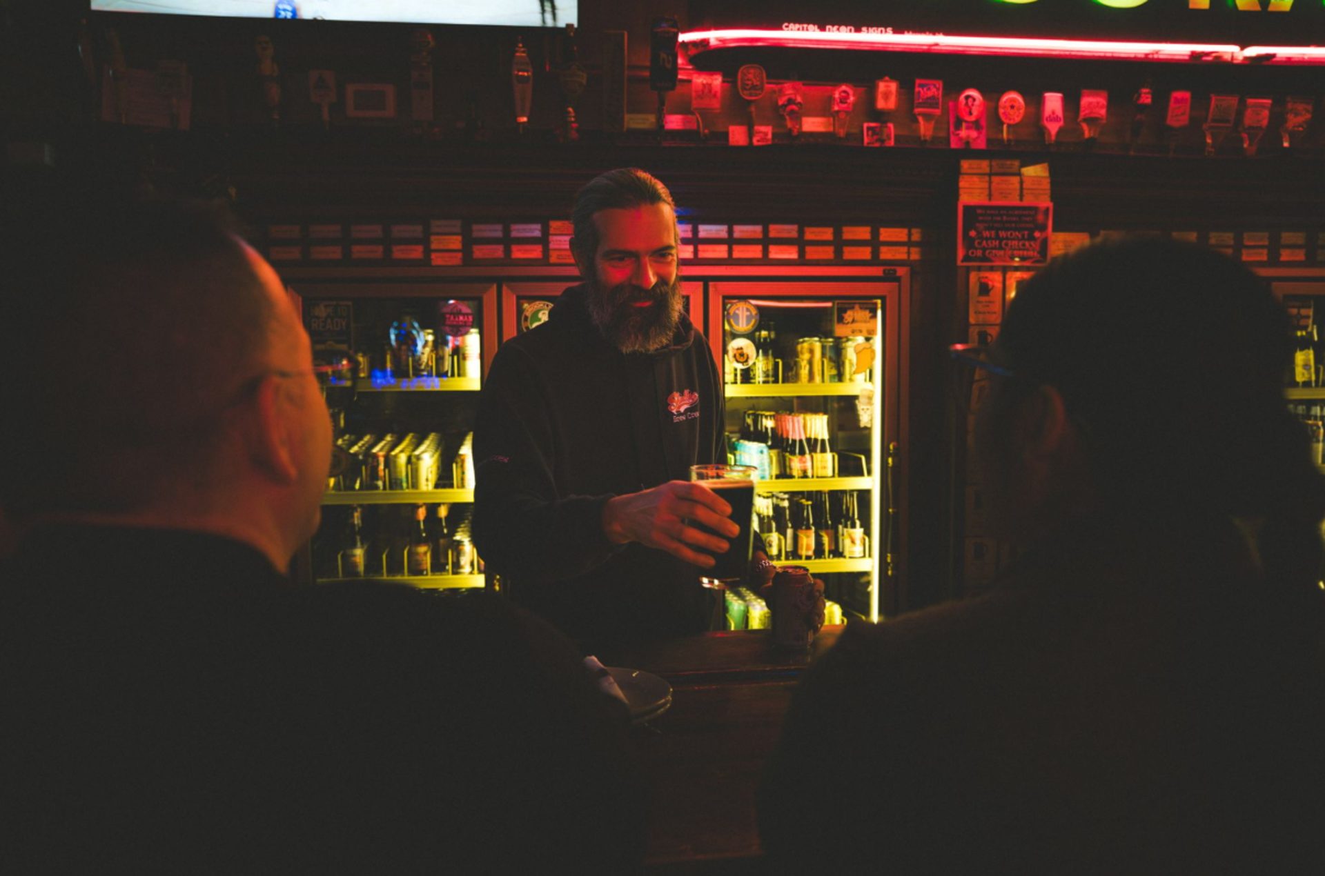 Faces behind the bar