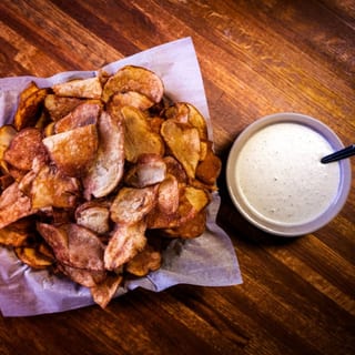 Our Famous Homemade Chips and Ranch